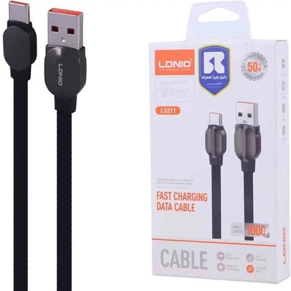 کابل تایپ سی الدنیو LDNIO مدل LS211 توان 50 وات 1 متر