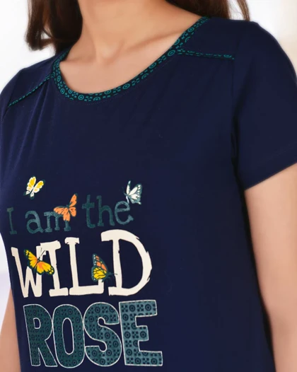 تیشرت و شلوار بلند رز وحشی زنانه