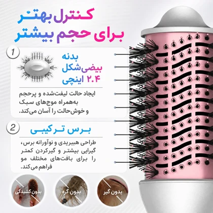 سشوار برس دار شیگلم SHEGLAM مدل SGH-CSBBP-01