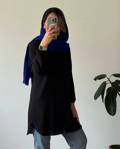 مانتو مشکی شایلی