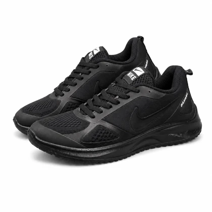 کفش کتانی بزرگ پا نایکی رانینگ زیره تزریق مشکی2 Nike
