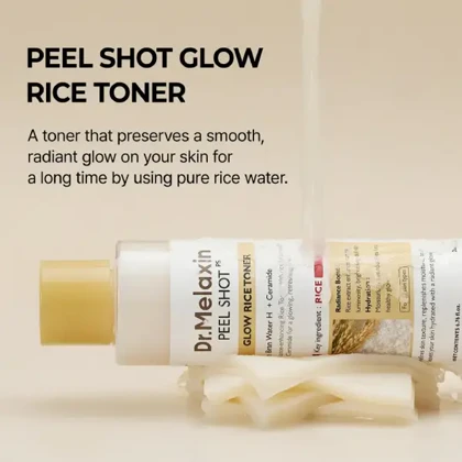 تونر پیلینگ شات برنج سفید دکتر ملاکسین Dr.Melaxin Peel Shot Glow Rice Toner