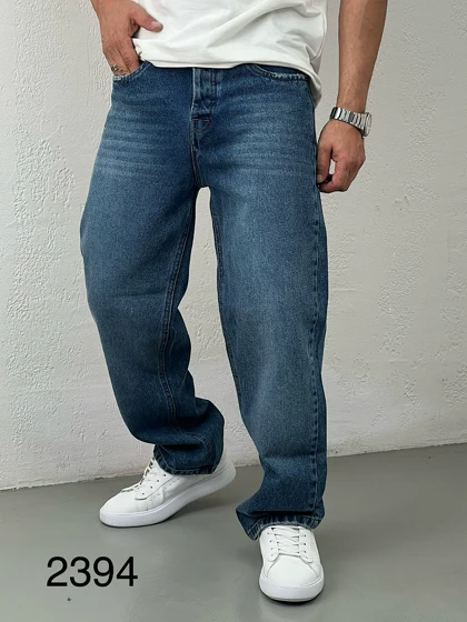 شلوار جین مردانه نیم بگ2394