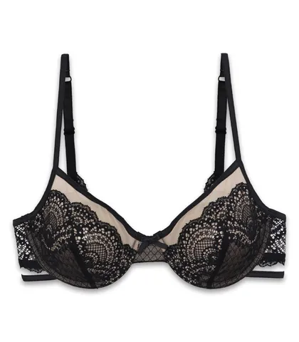 سوتین Neev نیو دانتل و تور کد 828 مشکی New Black