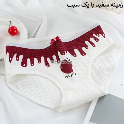 شورت کبریتی طرح سیب ( سایز L)