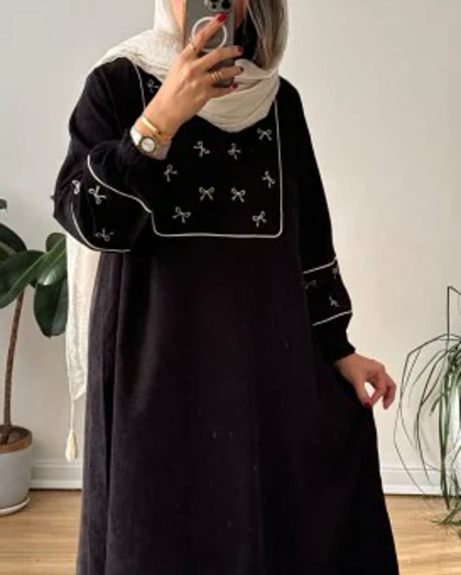 مانتو عبایی پاپیون 3