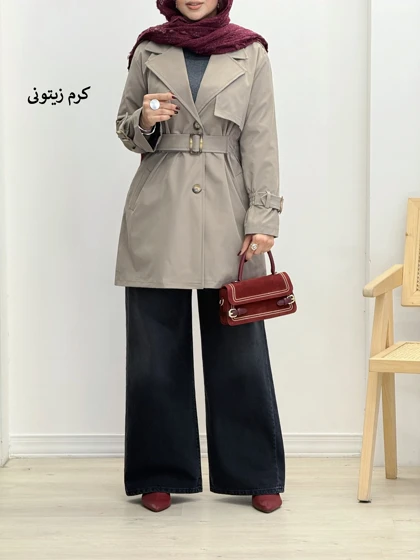 7327-بارانی آستر دار شیکان