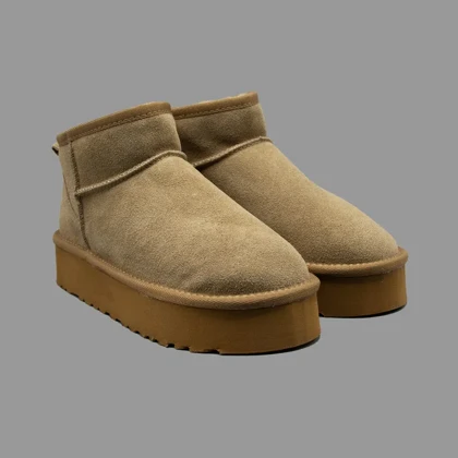 آگ کلاسیک اولترا پلتفرم قهوه ای Ugg Classic Ultra Platform Tan