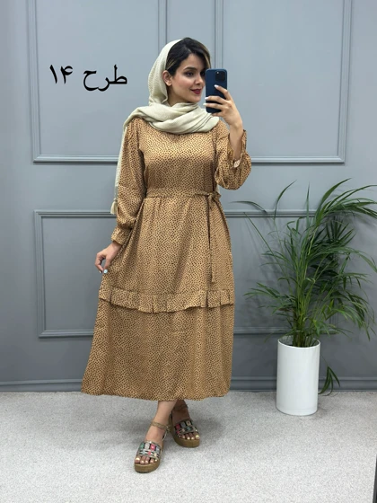 پیراهن مانتویی آریانا ( بدون کمربند )