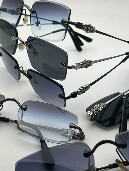 عینک کروم هارتز فریم لس کد 2278 Chrome Hearts