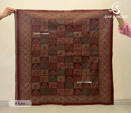 سفره رومیزی مخمل ترک سایز 100*100 سانتی متر
