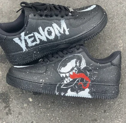 کفش اسپرت کاستوم کتانی ایرفورس طرح ونوم کد 185060