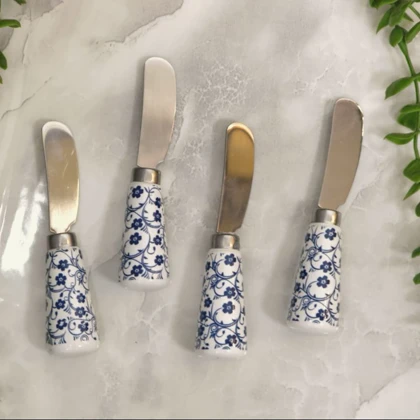 ست صبحانه خوری مدل دنی هوم طرح گل آبی