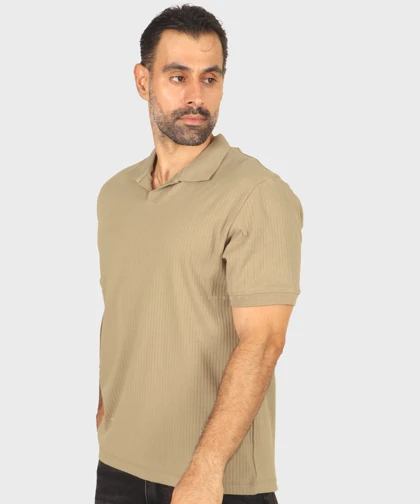 تیشرت یقه شکاری مردانه 1756