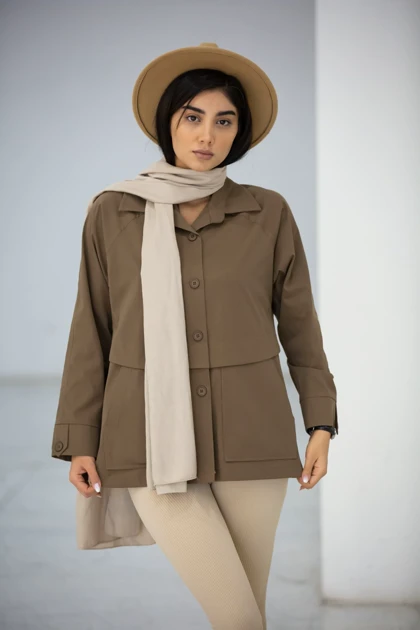 مانتو پیراهنی کتان آترین