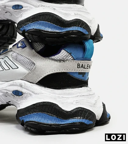 کفش کتانی طوسی آبی BALENCIAGA