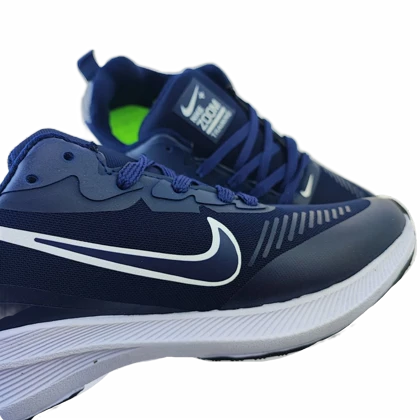 کفش رانینگ و اسپرت زنانه و پسرانه وارداتی برند نایکی nike مدل نوا سرمه‌ای کد 658
