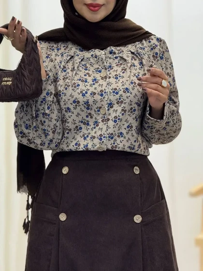 3903-شومیز و دامن هما