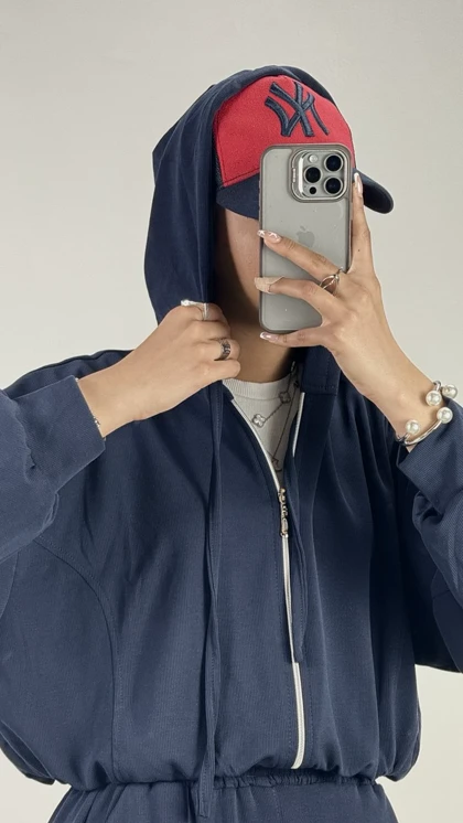 ست بامبر کلاهدار و شلوار کد 9000130