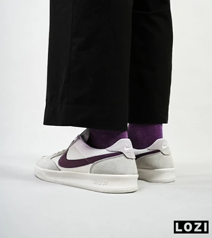 کفش کتانی مردانه سفید طوسی NIKE SB