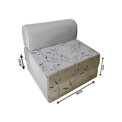 کاناپه تخت شو یک نفره شاخ و برگ مینیمال مدل M1126