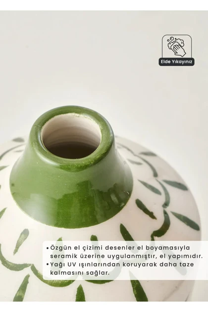روغن‌ریز Bella Maison مدل Olive سرامیکی - چندرنگ