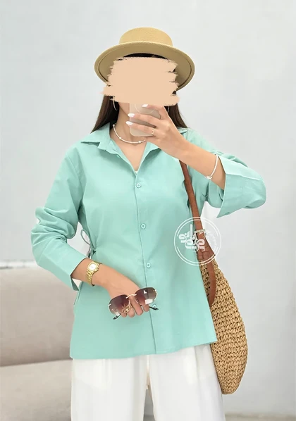 شومیز لینن برکه
