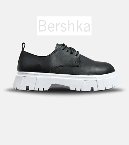 کفش کتانی مردانه مشکی BERSHKA مدل 6252