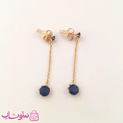 گوشواره زنانه رنگی ژوپینگ آویز بلند