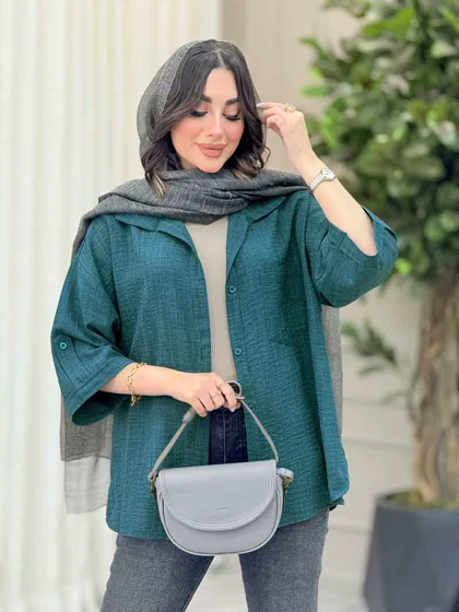 شومیز آستین پاگن ثمین