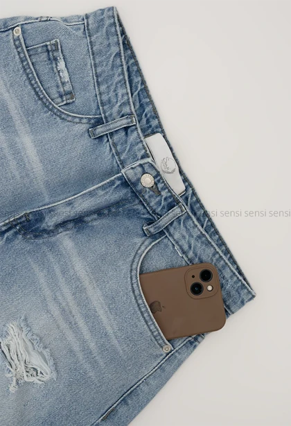 شلوارک جین دمپا اسلوچی کد1005733