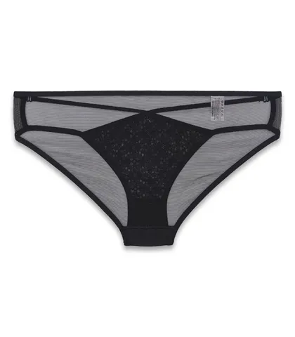 شورت زنانه اسلیپ حریر و دانتل Neev نیو کد 850 مشکی Black