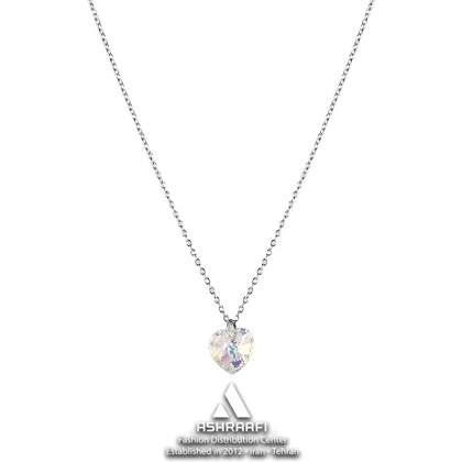 گردنبند زنانه قلب White Heart Necklace
