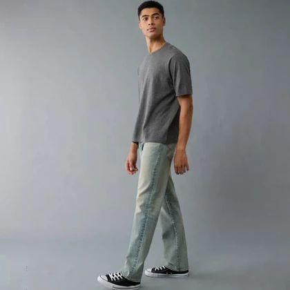 شلوار جین راسته بوت کات یونیسکس american eagle کد 361