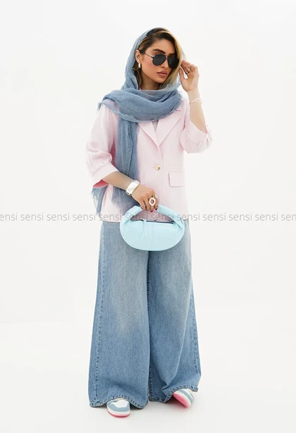 کت تک دکمه رنگی کد1005466