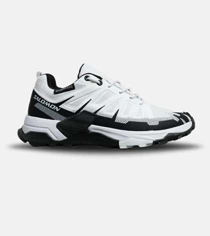 کفش کتانی مردانه و زنانه سفید مشکی Salomon speed cross v03