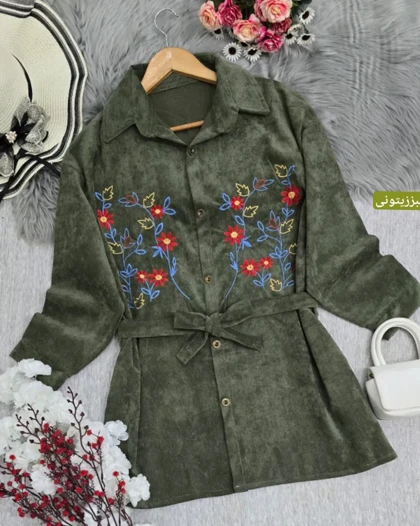 مانتو گلدوزی پرگل