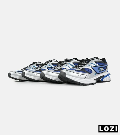 کفش کتانی مردانه نقره ای آبی DIESEL S-SERENDIPITY SPORT مدل 6905