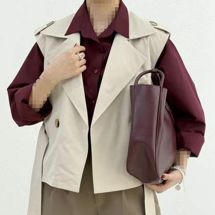 وست زنانه کتان فلورا | آی بولک