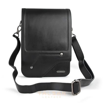 کیف دوشی چرم یلسان مدل هایکا کد 102-GN