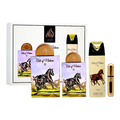 ست ادکلن لطافه آرت آف نیچر Lattafa Art Of Nature II Unisex -3pc