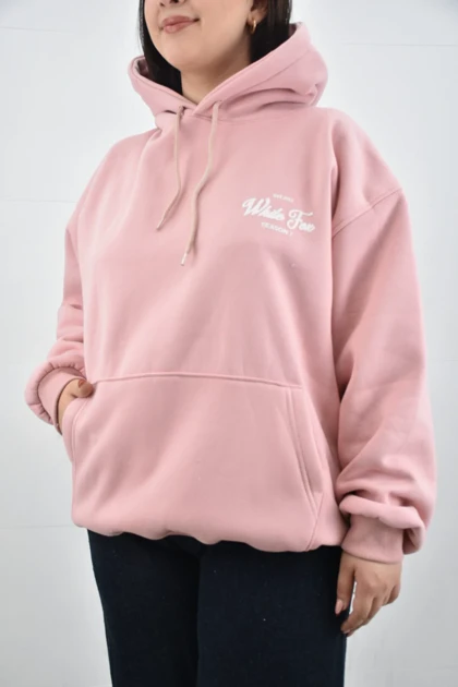 هودی سه نخ داخل کرکی یونیسکس ضخیم white