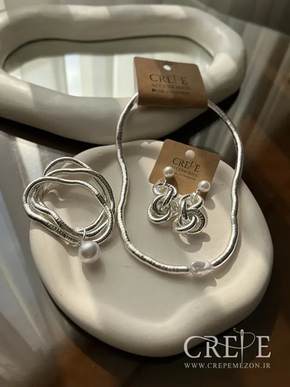 دستبند منطف مروارید دار