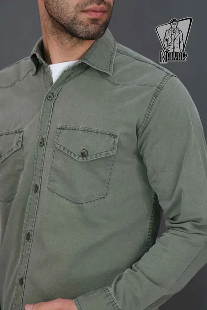 پیراهن مردانه کتان BERSHKA