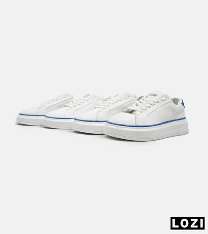 کفش اسنیکرزمردانه سفید آبی PULL & BEAR