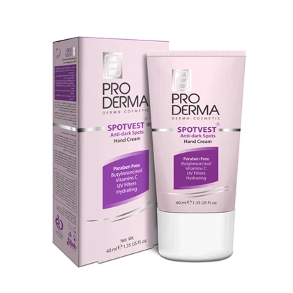 کرم روشن کننده و ضدلک پوست دست پرودرما 40 میل