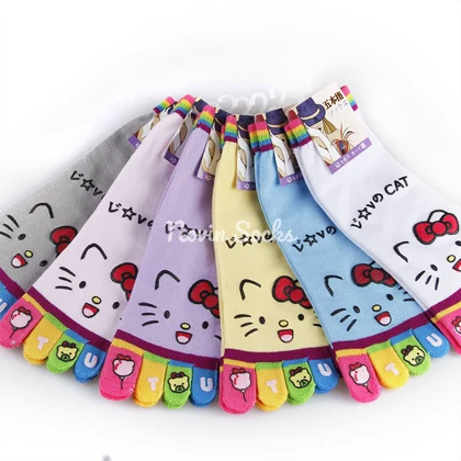 جوراب انگشتی طرح kitty