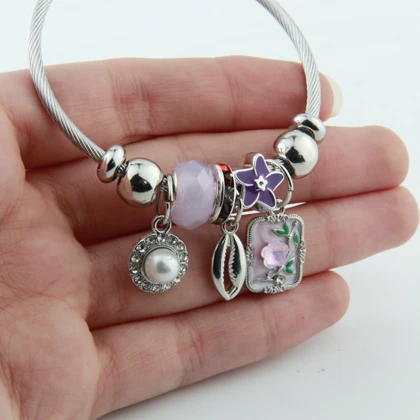 دستبند پاندورا دخترانه مدل مرواریدی