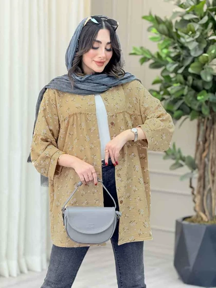 مانتو طرح دار گلنوش