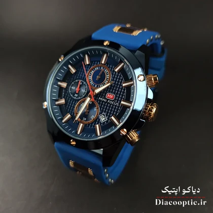 ساعت مچی مردانه اورجینال موتور ژاپن برند مینی فوکوس سه موتور مدل Mf0089G.04 بند رابر